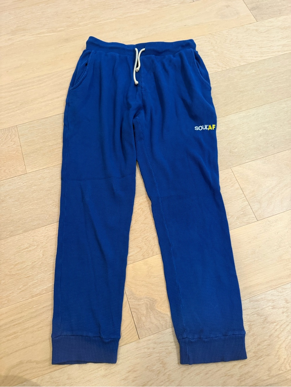 Soul AF Royal Blue Sweatpants with Drawstring and Logo